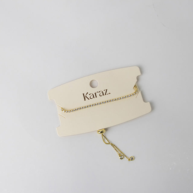 Pulsera Cadena Brillante Ajustable Karaz