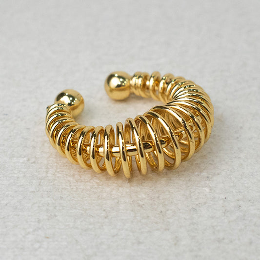 Earcuff Espiral Dorado Chic