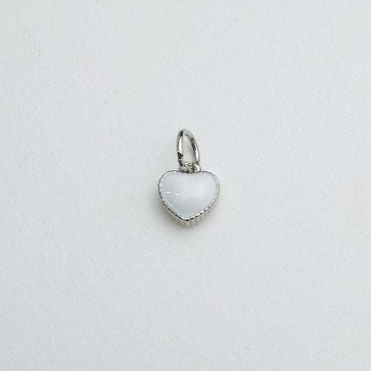 Dije Corazón Blanco Mini