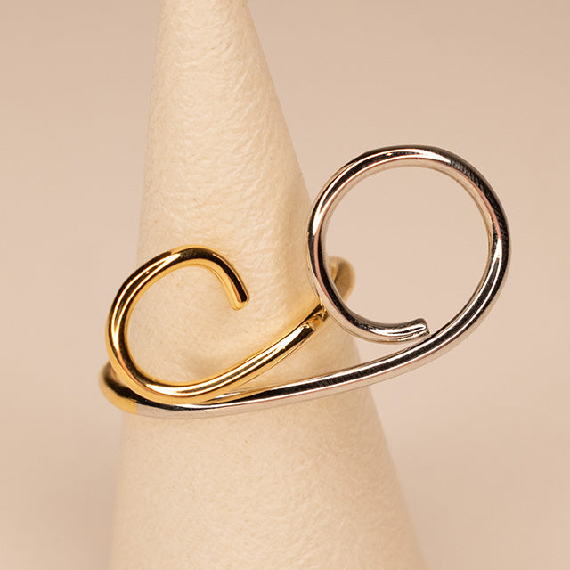 Anillo Espiral Bicolor Elegante