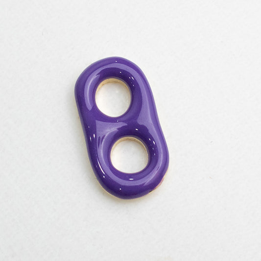 Dije Esmaltado Morado Diseño Infinito